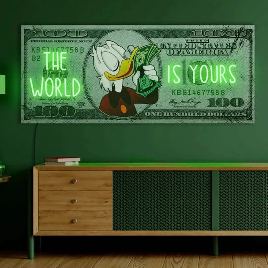 Art Néon Dollar Éclatant - Evidence.Luminaire