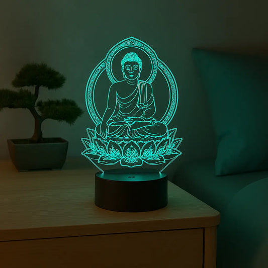 Lampe Magique Bouddha Colorée - Evidence.Luminaire